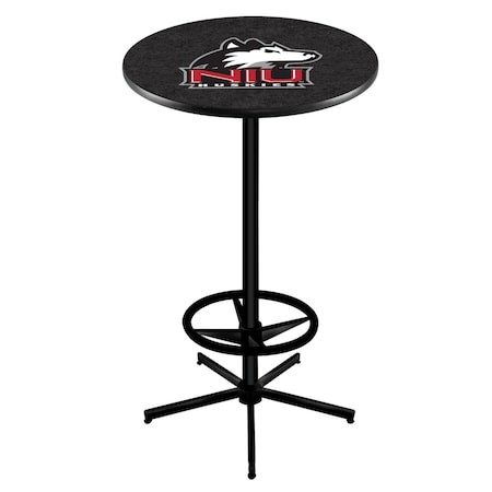 Holland Bar Stool Co 42" Black Northern Illinois Pub Table L216B4228NorIll